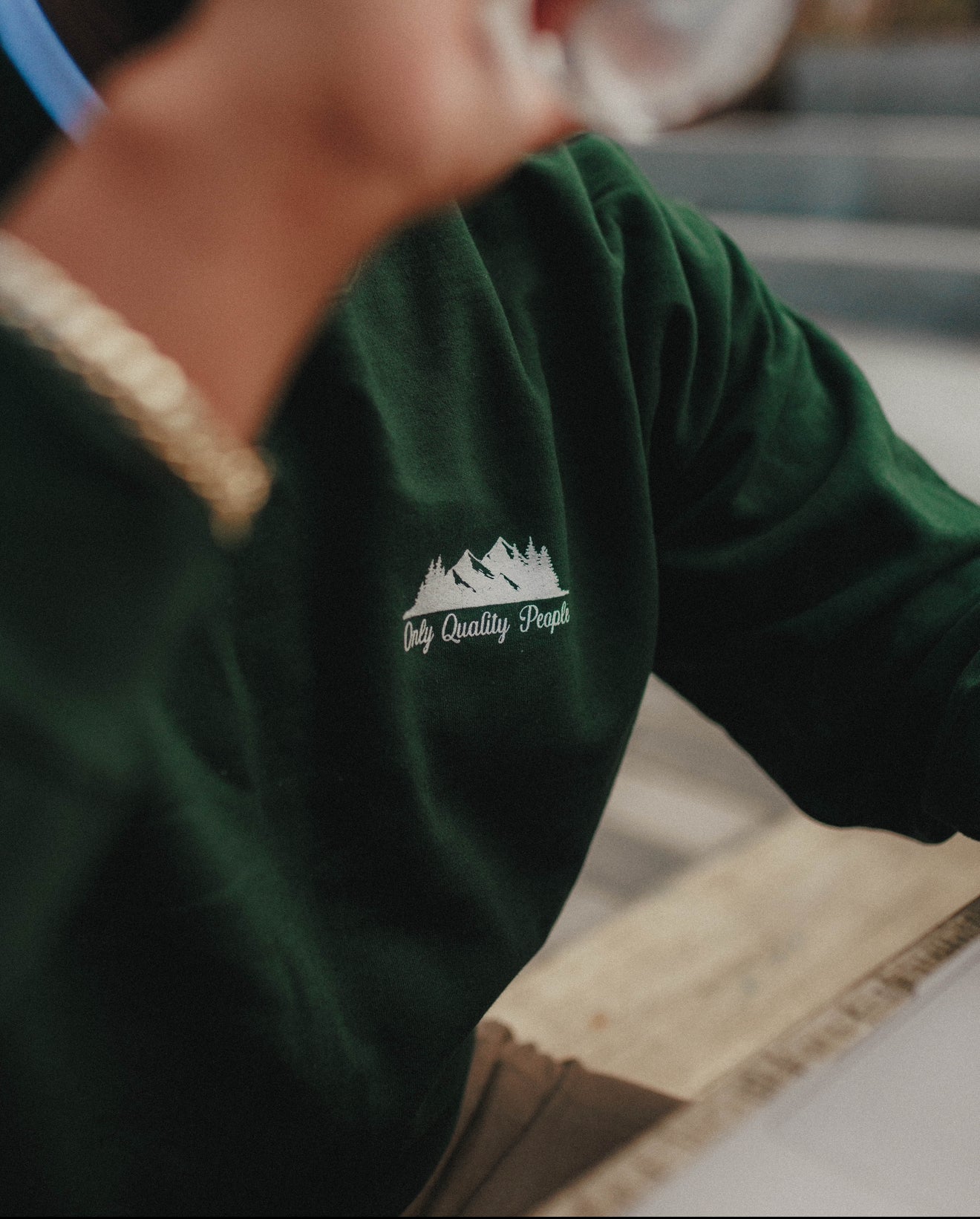 Forest Green Crewneck - Quality Without Question