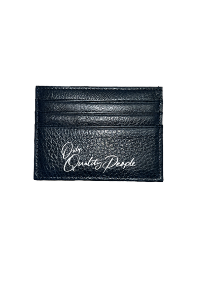 OQP Navy Leather Cardholder