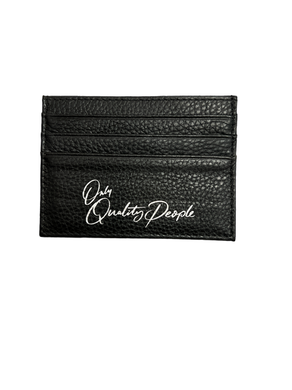 OQP Black Leather Cardholder