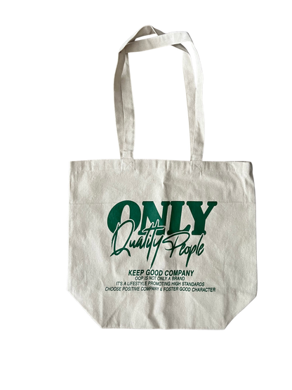 Only Quality People Tote Bag