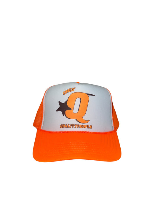 Keepin' it Q Trucker - Neon Orange